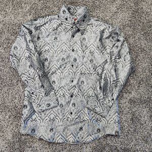 Sangi Button-Down Shirt Size L SPARKLY!